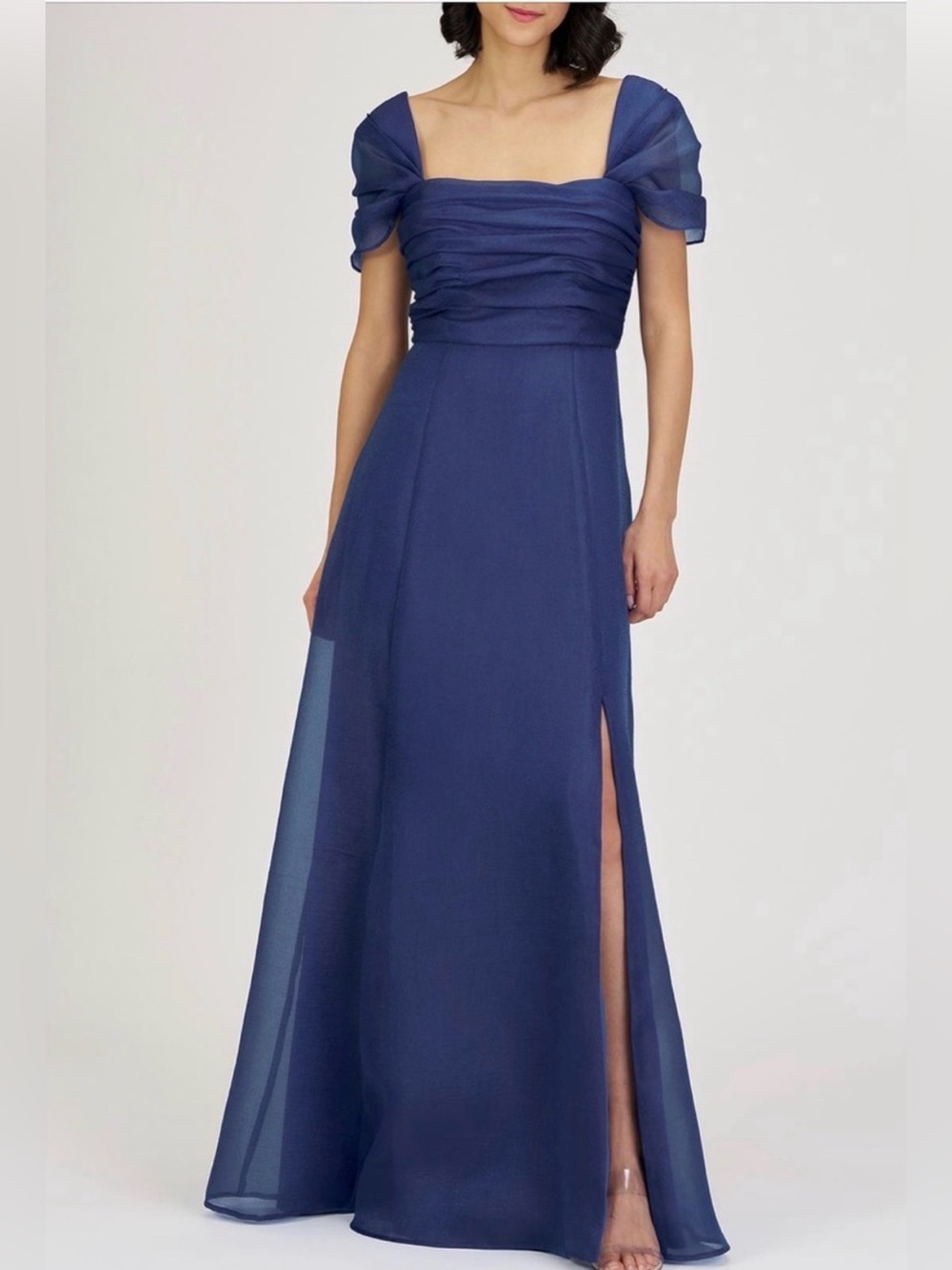 NWT JS Collection Jane ALine Organza Overlay Gown 6 Twilight Wedding Formal $308
